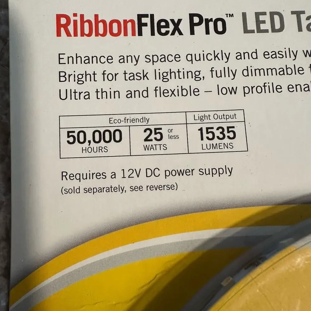 LED Tape Lighting 12', LED Power Supply, 2 in 1 LED Dimmer TWO PKG of EACH READ
